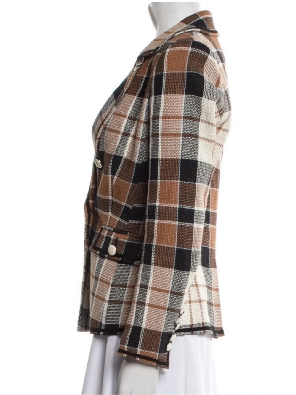 Veronica Beard Utah Dickey Blazer Plaid Jacket Size 0
